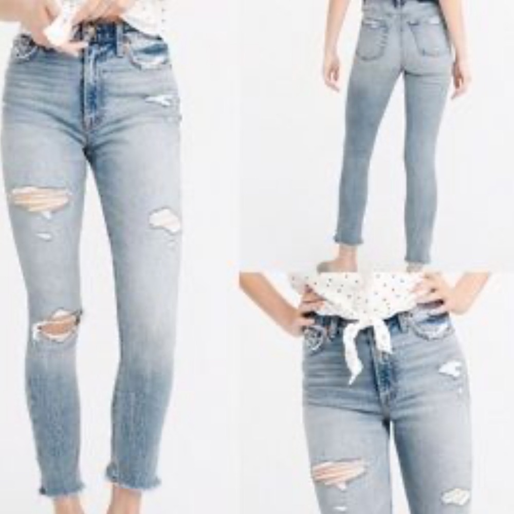 Abercrombie & Fitch distressed jeans